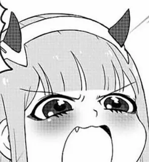 😤 0e28b064 Anime, Dessin animé, En colère, Démon, Crier telegram sticker