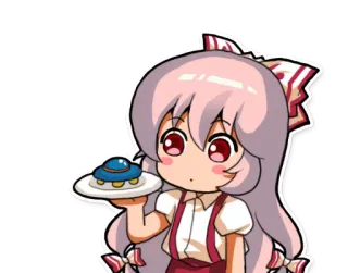 ⚗ 268c4067 anime girl, cute, cartoon, food, dessert, character telegram sticker