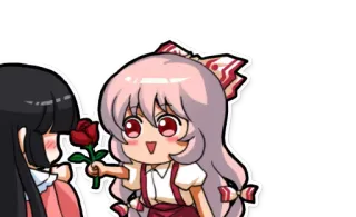🌹 3167423a anime, chibi, rose, kawaii, cute, love, romantic telegram sticker
