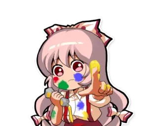 Mokou whatsapp stickers