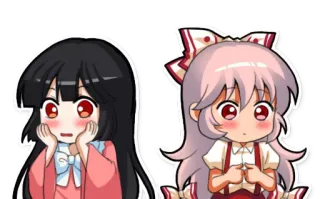 😳 b2d444c7 chibi, anime, cute, girls, kawaii telegram sticker