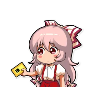💳 f4a97446 ID anime, cartoon, character, identity card telegram sticker