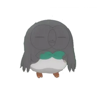 💩 0a74570d Dartrix Pokemon Покемон, Dartrix, Птица, Аниме, Милый whatsapp sticker