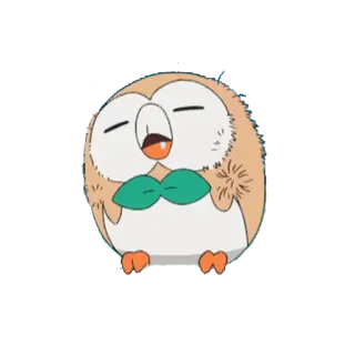 😪 133173a5 сова, милый, мультик, животное, птица, сонный whatsapp sticker