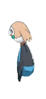 👈 3de08be6 Rowlet Pokemon покемон, видеоигра, персонаж, роулет, милый, сова whatsapp sticker