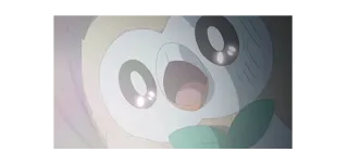 🥺 c60dced3 Rowlet Pokemon покемон, роулет, милый, аниме whatsapp sticker