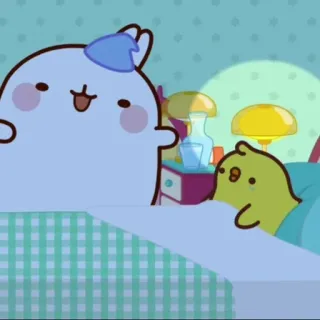 🌟 0b873584 Мультфильм, Спокойной ночи, Милый, Животные, Дружба telegram sticker