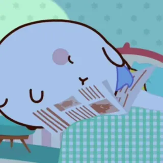 🌟 310b2ea0 персонаж, мультфильм, чтение, перед сном telegram sticker