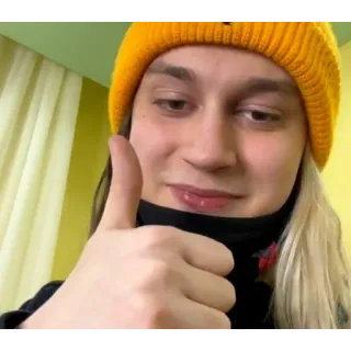 👍 9e97f61a Persona, Pollice in su, Positivo, Gesto whatsapp sticker