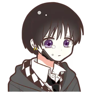 😪 1c9415b9 Anime, Cartoon, Schattig, Personage, Illustratie, Manga telegram sticker