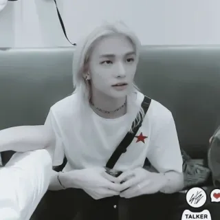 🔮 195f55fd TALKER kpop, stray kids, hyunjin, idol, maschio, cantante telegram sticker