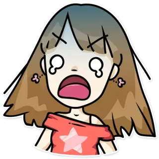 😱 9d686fd2 만화, 화난, 우는, 슬픈, 화가 난, 감정적인, 캐릭터, 일러스트 telegram sticker