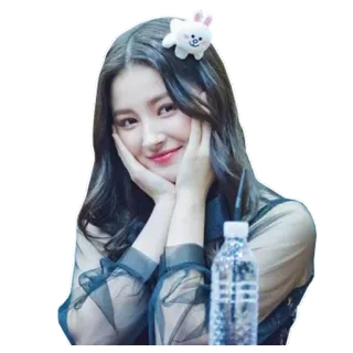 😊 d68d5544 Nancy kpop, нэнси, женщина, знаменитость, лицо, милая, айдол whatsapp sticker