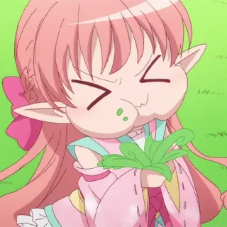 🎀 9c6acda3 anime, elf, cartoon, character, funny telegram sticker