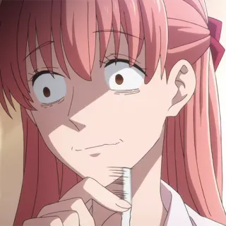 🎀 a3995e6c anime, girl, shocked, expression telegram sticker