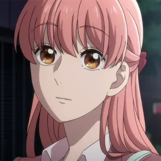 🎀 ef213d8e anime, woman, girl, pink hair, cartoon telegram sticker