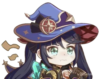 Mona by @Genshiin_Impact telegram stickers