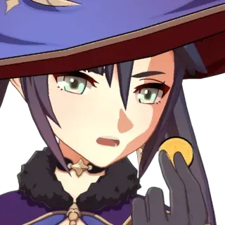 🪙 750eec35 Mona Megistus Genshin Impact anime, video game, genshin impact, mona megistus, character telegram sticker