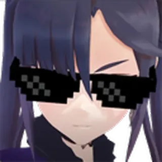😎 b12606b3 pixel glasses, deal with it, meme, sunglasses, avatar telegram sticker