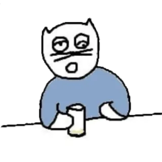 😃 1b498b8b cat, meme, cartoon, funny, drawing telegram sticker