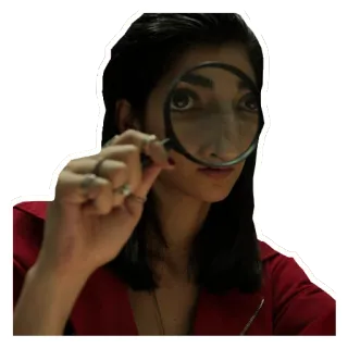 🔬 c6e452ba woman, magnifying glass, investigation, searching, looking telegram sticker