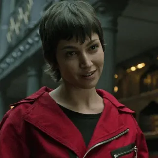 💯 1a4c6451 Tokyo Money Heist 东京, 纸钞屋, La Casa de Papel, 乌苏拉·科尔维罗, 角色, 电视剧 whatsapp sticker