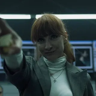 😏 3ac105ae Raquel Murillo Money Heist la casa de papel, raquel murillo, atraco, crimen, inspector de policía, netflix, serie tv, actor telegram sticker
