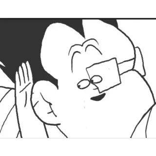 🧐 04ae4d55 漫画, キャラクター, ジェスチャー, 不快, イラスト telegram sticker