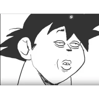 😐 9540f39b Goku Dragon Ball アニメ, マンガ, 面白い, パロディ, ドラゴンボール, 悟空 telegram sticker