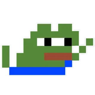 💃 56e90572 Pepe the Frog Pepe la rana, Meme, Meme di internet, Rana, Pixel art telegram sticker