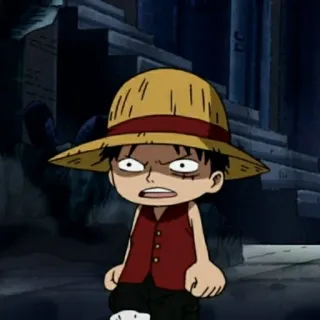 🍖 06ad9350 Monkey D. Luffy One Piece อนิเมะ, การ์ตูน, ลูฟี่, วันพีซ, หมวกฟาง whatsapp sticker