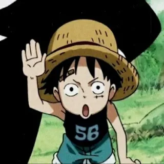 🍖 49240c65 Monkey D. Luffy One Piece อนิเมะ, มังงะ, โจรสลัด, หมวกฟาง, ลูฟี่, วันพีซ whatsapp sticker