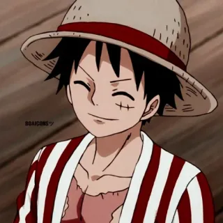 🍖 592837fb Luffy One Piece อนิเมะ, มังงะ, ลูฟี่, วันพีซ, การ์ตูน, โจรสลัด, หมวกฟาง whatsapp sticker