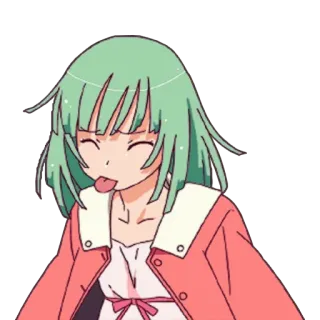 😝 3162ff06 Anime, Naklejka, Słodkie, Dziewczyna, Kreskówka, Manga telegram sticker