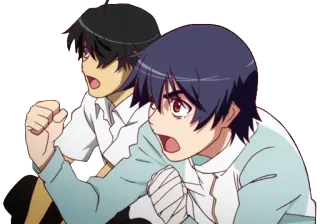 👍 3848b162 Anime, Podekscytowany, Postacie, Reakcja, Krzyk telegram sticker