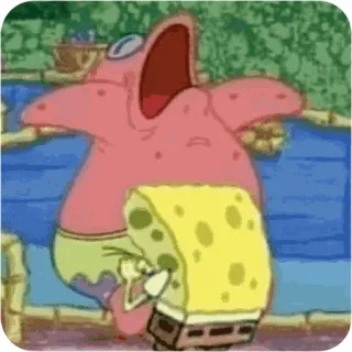 😂 4f3e7ef6 Spongebob Spongebob Squarepants Spongebob, Patrick, Kartun, Nickelodeon, Komedi, Persahabatan whatsapp sticker