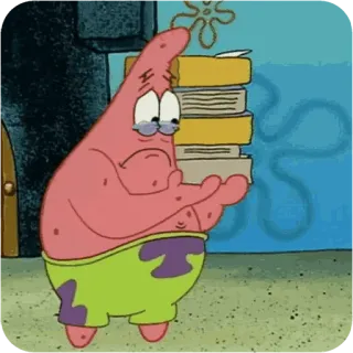 😴 a7e71168 Patrick Star Spongebob Squarepants patrick star, spongebob, kartun, sedih, berkas, dokumen whatsapp sticker