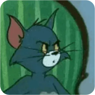 😴 b7a02a7d Tom Cat Tom and Jerry kucing, kartun, marah, lucu, animasi, ekspresi whatsapp sticker