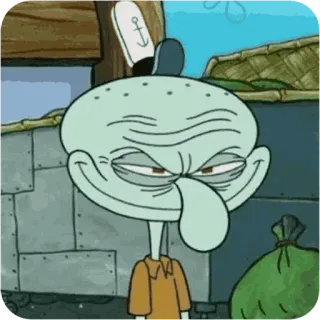 😴 bb50c402 Squidward Spongebob Squarepants Squidward Tentakel, Spongebob, kartun, animasi, lucu, cumi-cumi whatsapp sticker