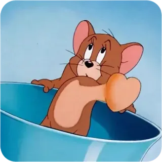 😴 c9135ec3 Jerry Mouse Tom and Jerry kartun, tikus, hewan, Jerry, lucu, animasi, karakter whatsapp sticker