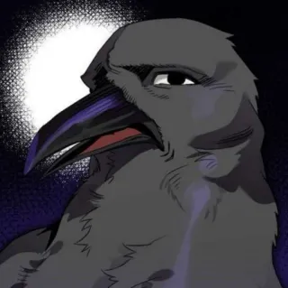 ⛲️ 634e2f50 อีกา, นก, สัตว์, การ์ตูน, สติกเกอร์ telegram sticker