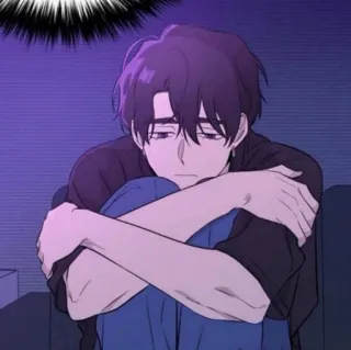 ⛲️ a5dcb793 เศร้า, ซึมเศร้า, เหงา, อนิเมะ, มังงะ, ตัวละคร, อีโม telegram sticker