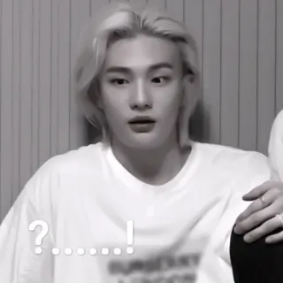 🐾 47bc5688 ? ... ! kpop, 혼란, 물음표, 놀람, 느낌표 whatsapp sticker