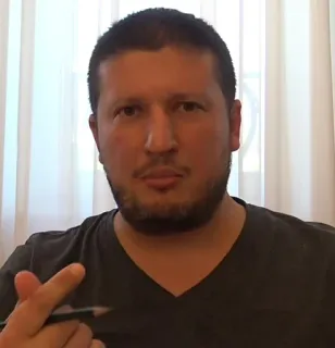 🤨 359ad061 mężczyzna, gest, ołówek whatsapp sticker