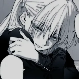 ❄️ 2440ecb0 Anime, Manga, Câlin, Illustration telegram sticker