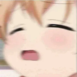 💦 77b94715 Anime, Cartoon, Gesichtsausdruck, Schockiert, Lustig, Meme telegram sticker