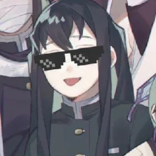 😎 e2147dba Anime, Charakter, Sonnenbrille, Lustig, Manga telegram sticker