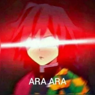 😈 e26d952f ARA ARA ara ara, Anime, Meme, Charakter, Japanisch telegram sticker