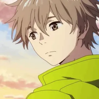 🥱 063c990e Anime, Karakter, Anak laki-laki, Potret, Ilustrasi whatsapp sticker