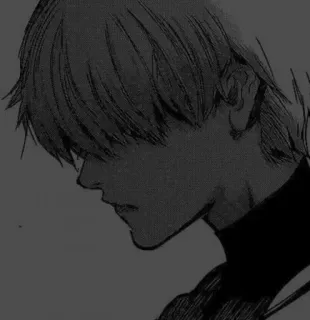 🥱 224229c8 Anime, Manga, Potret, Monokrom, Seni, Karakter whatsapp sticker